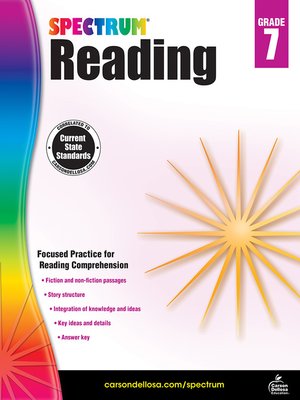 cover image of Spectrum Reading Workbook, Grade 7